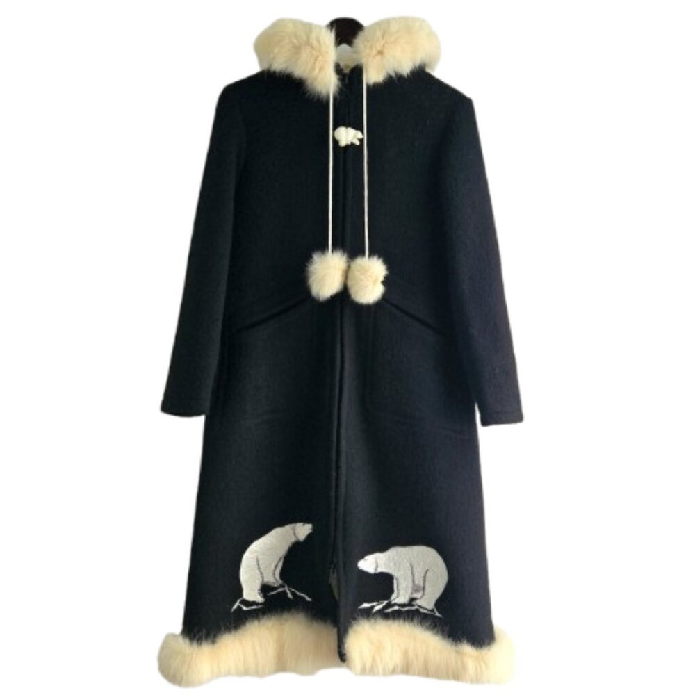 Vintage Kelsey Trail Inuit Style Wool Coat